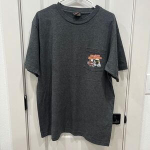 Harley Davidson Toledo Ohio Eagle Graphic Pocket T Shirt Men‎ Dark Gray